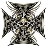Buy Iron Cross Skull Chain T-shirt by EMO