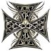 Skull & Choppers Cross Adult T-Shirt