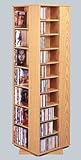 Multi Media Rack - Oak (Oak) (61 1/2"H x 18 1/4"W x 1/ 1/4"D)