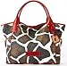 Dooney & Bourke Animal Print Collection Medium Kristen Tote Red Giraffe