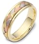 6mm braided wedding band ring (Platinum)