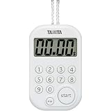 TANITA デジタルタイマー100分計 ホワイト TD-379-WH