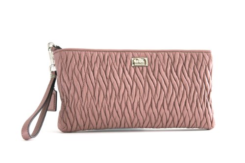 Coach Madison Twisted Leather Flat Clutch Handbag 49721 Tearose2