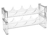 8 Bottle Stackable Acrylic Wine Rack by US Acrylic