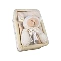 Lamb with Blankie in a Basket