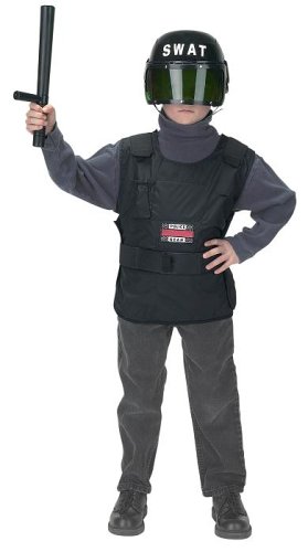 Jr. SWAT, with Helmet & Baton, size small