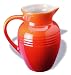 Le Creuset Saftkrug groß ofenrot