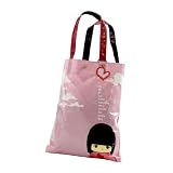Momiji Zakka Bag with Key Ring, Pink