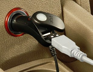 AT&T Car Charger with USB Port for Apple iPhone, iPhone 3G and iPhone 3G S