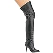 Pleaser Boots Women's LEGEND-8890 4" Pull-On Leather Thigh Boot Available in 2 Colors