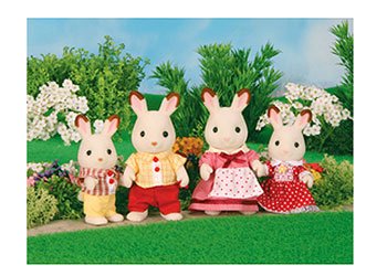 Childrens Toyshop  Toys : Sylvanian Families - Rabbit Chocolate Family