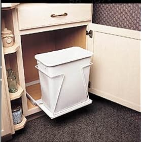 <b>KV Slide Out Bin Single Wide 20 Quart White</b>