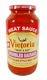 Victoria Heat & Eat Crumbled Sausage Sauce, 25 Oz.