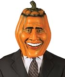 Adult Obama Pumpkin Head Halloween Costume Mask
