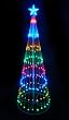 4' Multi-Color LED Light Show Cone Christmas Tree Lighted Yard Art Decoration
