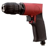 Northern Industrial Air Drill - 3/8in. Chuck, 1800 RPM, 4 CFM, Reversible, Keyless