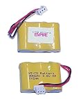 1X3-2/3AA/M3 CONNECTOR - NCAD 3.6V 300mAh for GP GP30AAK3BMX,RADIO SHACK 23294,RADIO SHACK 23394,RADIO SHACK 23994,RADIO SHACK 431018,RADIO SHACK 431030,RADIO SHACK 431031,RADIO SHACK 431032,RADIO SHACK 431042,RADIO SHACK 431043,RADIO SHACK 431044,RADIO SHACK 431045,RADIO SHACK 431046,RADIO