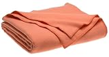Faribault Mills Teton 100% Merino Wool King Blanket, Sherbet