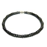 Magnetic Hematite Cylindrical Bead Anklet/ Bracelet 10