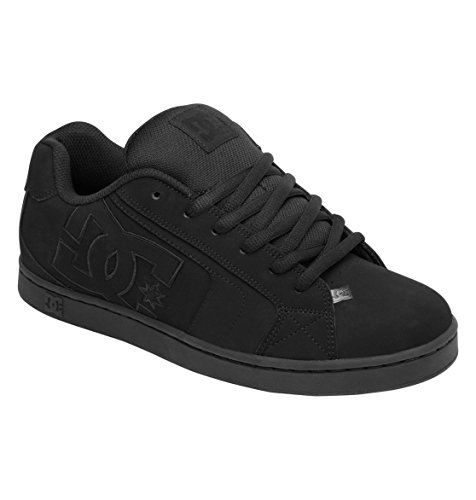 DC Men's Net Lace-Up Shoe, Black/Black/Black, 7 M US
