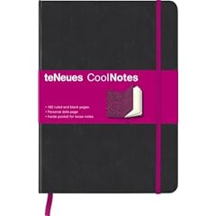 CoolNotes, Black/Leopard Pink: Liniert und blanko. Seite f�r pers�nliche Daten. Tasche f�r lose Notizen
