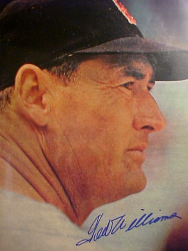 Ted Williams Boston Red Sox Autographed 11 x 14 Professionally Matted Color Photo