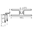 H-Shaped Twin Stainless Steel Burner Straight Venturi