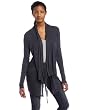 Three Dots Women's Loose Rayon Jersey Open Cardigan