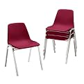 Stackaways Shell Chairs - Burgundy