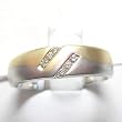 14K Two-Tone Gold Diamond Man's Ring