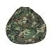 Print and Plush Camouflage Kid's Large Bean Bag Chair By Elite Furniture