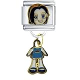 Anime Crown Girl Italian Charms Bracelet Link