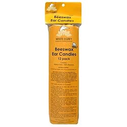 White Egret Earomatherapy Ear Candles, Beeswax, 12 candles