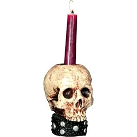 Skull Candle Holder Halloween Decorations