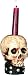 Skull Candle Holder Halloween Decorations