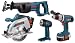 Bosch 93618DCRF 18 Volt Brute Tough Drill/Driver/Circular Saw/Reciprocating Saw/Flashlight with 2 Batteries