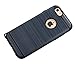 iPhone 6 / 6S Armor Case, Ultra Thin PC / TPU Hybrid Cover for the iPhone 6 (4.7), Brushed Metal, Slim Minimal Lightweight (Navy)