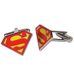 Superman S-Shield Full Color Cuff Links