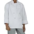Chef Works CWBJ-WHT Kid's Chef Coat, White, X-Small