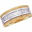 Two Tone Runway Ladies Diamond Anniversary Band
