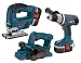 Factory-Reconditioned Bosch 93618DJP-RT 18 Volt Brute Tough Drill/Driver/Jig Saw/Planer