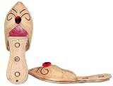 Beaded & Sequin Indian Leather Slippers for Women Handcrafted Casual Footwear W