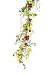 Melrose Summer Garden Garland with Bright Colored Trumpet Flowers, 60-Inch