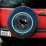 San Jose Sharks Black Spare Tire Cover
