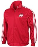 Utah Utes adidas Red 3-Stripe Track Jacket
