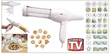 Presse patissier - Churros Chichis - Biscuits Cookie + 16 pcs - MIA CW1220 - Pliable - 28W - Cookie Wonder