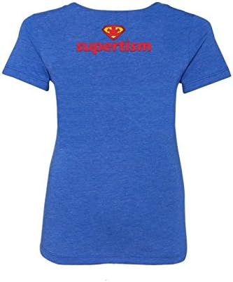 Women's Autism Shirt Tri-Blend Small Blue