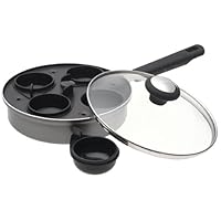 Farberware Nonstick Aluminum Egg Poacher with Glass Lid