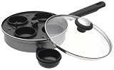 Farberware Nonstick Aluminum Egg Poacher with Glass Lid
