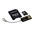Kingston Technology 32GB Multi Kit, microSDHC, SD, SDHC, USB 2.0, -25 - 85 �C, -40 - 85 �C, Negro, 1.4 g